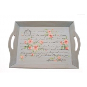 Grey Chintz Tray